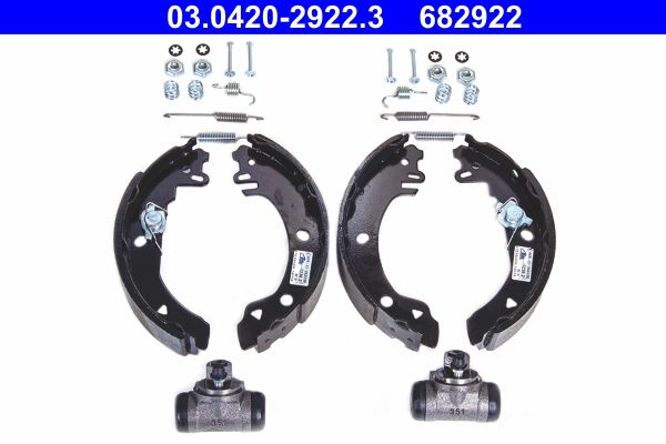 ATE 03.0420-2922.3 Brake Shoe Set