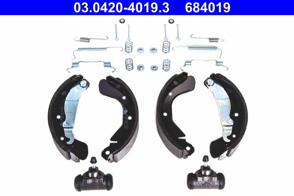 ATE 03.0420-4019.3 Brake Shoe Set