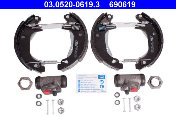 ATE 03.0520-0619.3 Brake Shoe Set