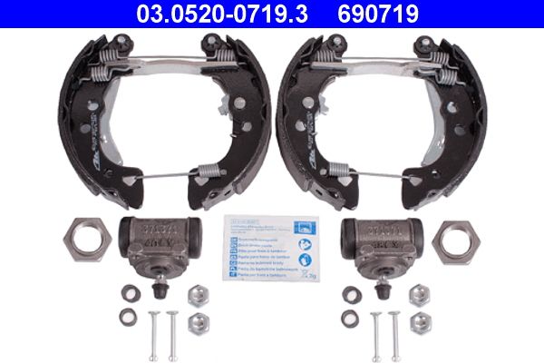 ATE 03.0520-0719.3 Brake Shoe Set