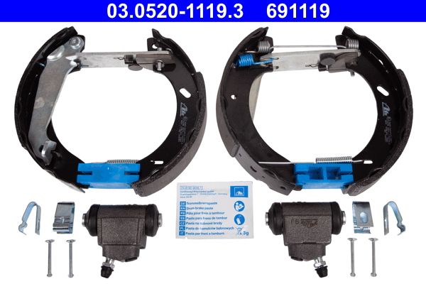 ATE 03.0520-1119.3 Brake Shoe Set