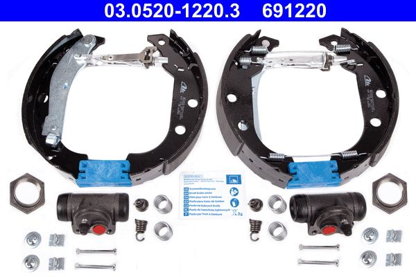 ATE 03.0520-1220.3 Brake Shoe Set
