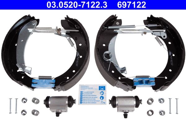 ATE 03.0520-7122.3 Brake Shoe Set