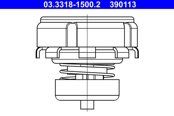 ATE 03.3318-1500.2 Repair Kit, brake master cylinder