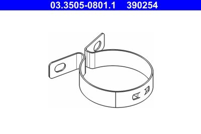 Holder, brake fluid reservoir ATE 03.3505-0801.1