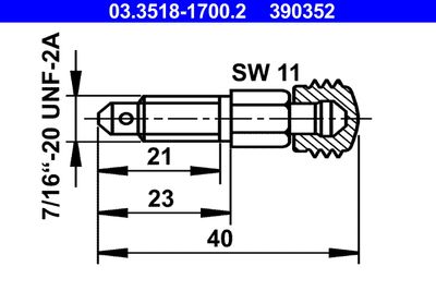 Breather Screw/Valve ATE 03.3518-1700.2