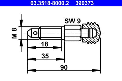 Breather Screw/Valve ATE 03.3518-8000.2