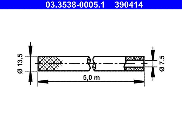 ATE 03.3538-0005.1 Hose