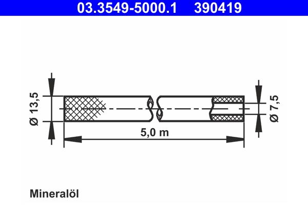ATE 03.3549-5000.1 Hose