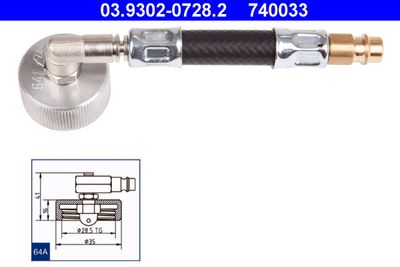 Brake Bleeder Adapter ATE 03.9302-0728.2