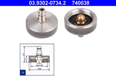 Brake Bleeder Adapter ATE 03.9302-0734.2