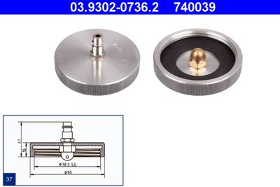 Brake Bleeder Adapter ATE 03.9302-0736.2