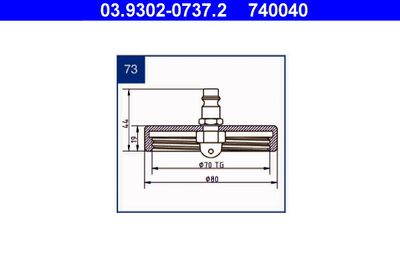 Brake Bleeder Adapter ATE 03.9302-0737.2