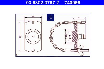 Brake Bleeder Adapter ATE 03.9302-0767.2