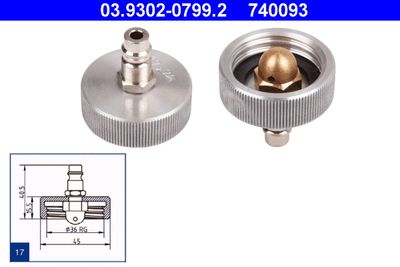 Brake Bleeder Adapter ATE 03.9302-0799.2