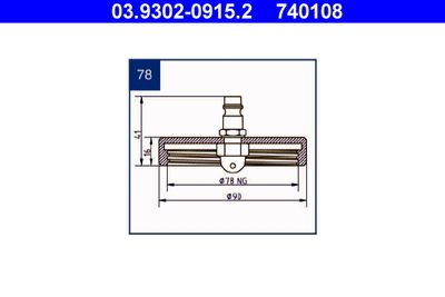 Brake Bleeder Adapter ATE 03.9302-0915.2
