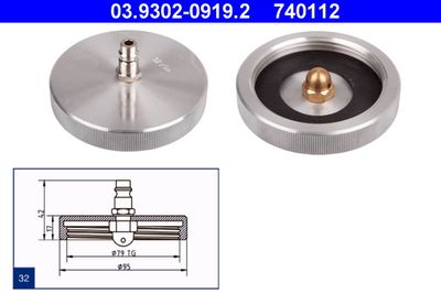 Brake Bleeder Adapter ATE 03.9302-0919.2