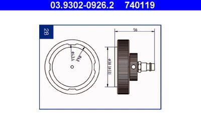 Brake Bleeder Adapter ATE 03.9302-0926.2