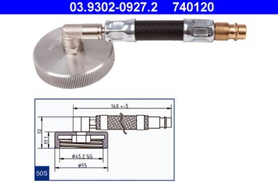 Brake Bleeder Adapter ATE 03.9302-0927.2
