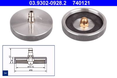 Brake Bleeder Adapter ATE 03.9302-0928.2