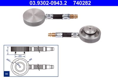Brake Bleeder Adapter ATE 03.9302-0943.2