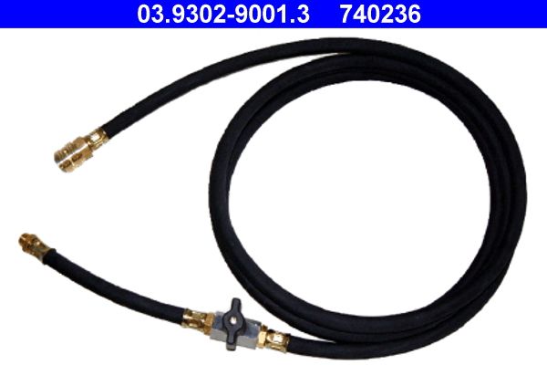 ATE 03.9302-9001.3 Filler Hose, filling/bleeding unit (brake hydraulics)