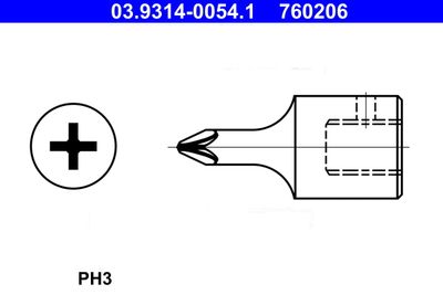 Socket Wrench Insert ATE 03.9314-0054.1