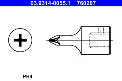 Socket Wrench Insert ATE 03.9314-0055.1