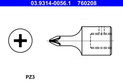 Socket Wrench Insert ATE 03.9314-0056.1