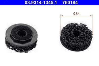 Cleaning Disc, wheel hub cleaning set ATE 03.9314-1345.1