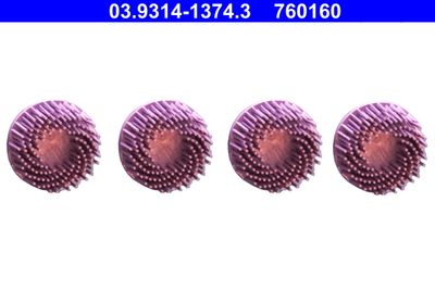 Cleaning Disc, wheel hub cleaning set ATE 03.9314-1374.3
