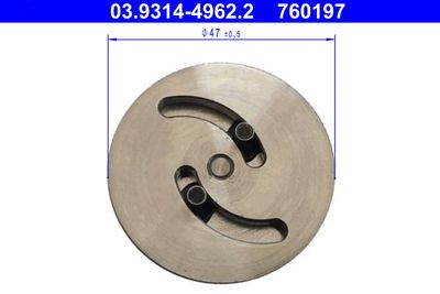 Adaptor, brake caliper reset tool ATE 03.9314-4962.2