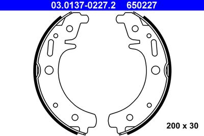 Brake Shoe Set ATE 03.0137-0227.2