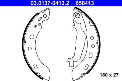 Brake Shoe Set ATE 03.0137-0413.2