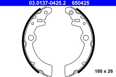 Brake Shoe Set ATE 03.0137-0425.2