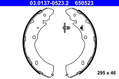 Brake Shoe Set ATE 03.0137-0523.2