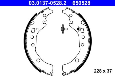 Brake Shoe Set ATE 03.0137-0528.2
