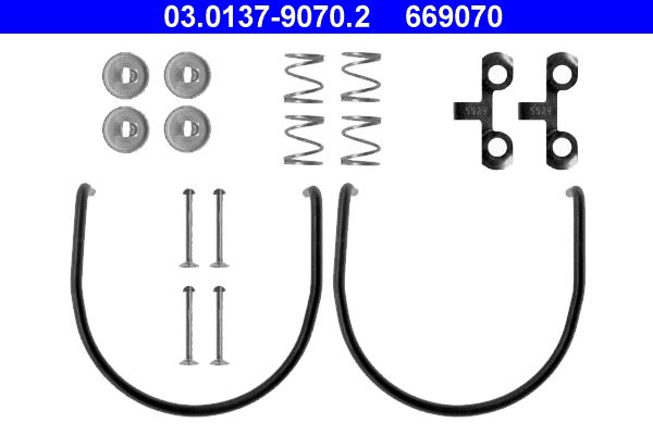 ATE 03.0137-9070.2 Accessory Kit, brake shoes