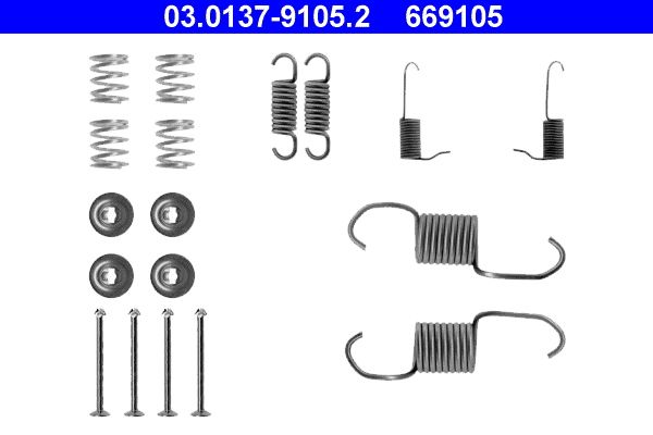 ATE 03.0137-9105.2 Accessory Kit, brake shoes
