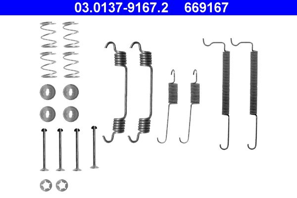 ATE 03.0137-9167.2 Accessory Kit, brake shoes