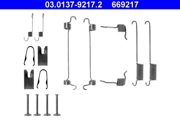 ATE 03.0137-9217.2 Accessory Kit, brake shoes