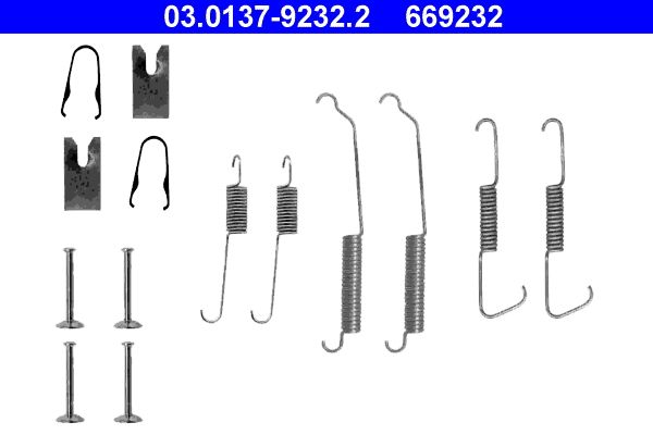 ATE 03.0137-9232.2 Accessory Kit, brake shoes