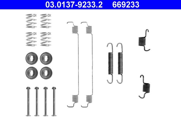 ATE 03.0137-9233.2 Accessory Kit, brake shoes