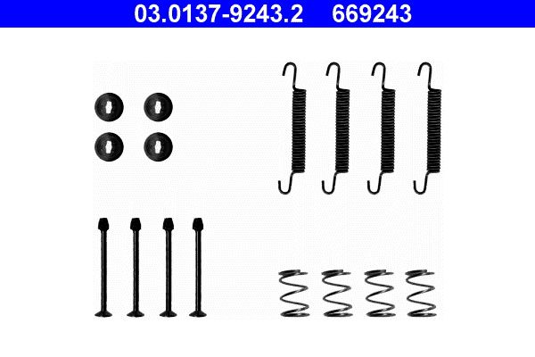 ATE 03.0137-9243.2 Accessory Kit, parking brake shoes