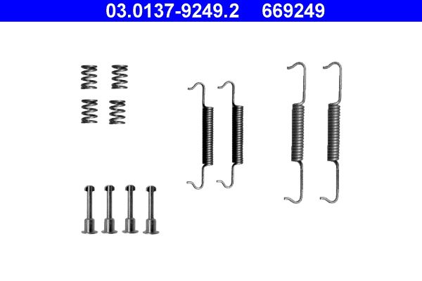 ATE 03.0137-9249.2 Accessory Kit, parking brake shoes