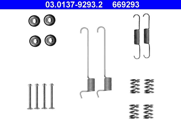 ATE 03.0137-9293.2 Accessory Kit, parking brake shoes