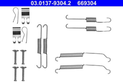 Accessory Kit, brake shoes ATE 03.0137-9304.2