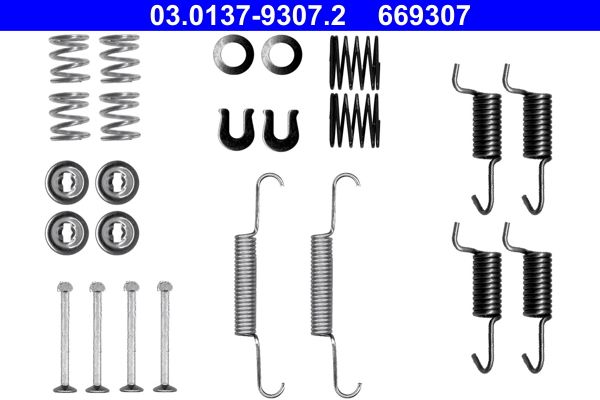 ATE 03.0137-9307.2 Accessory Kit, parking brake shoes