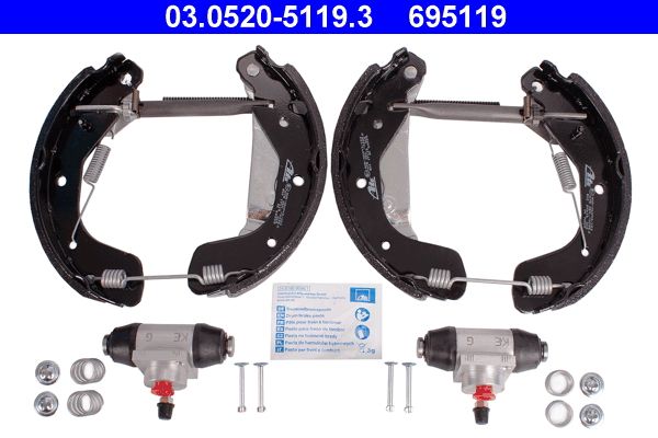 ATE 03.0520-5119.3 Brake Shoe Set