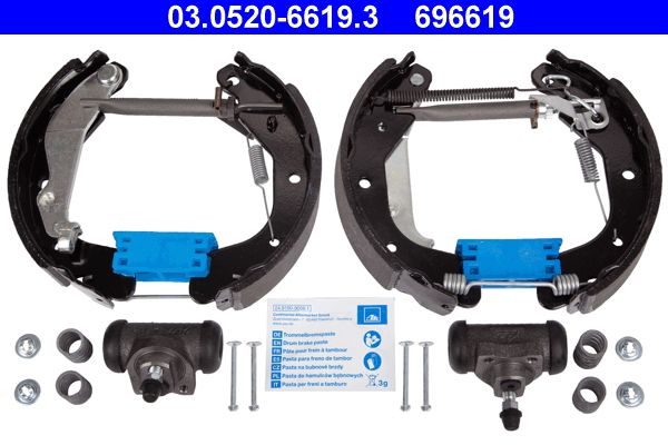 ATE 03.0520-6619.3 Brake Shoe Set
